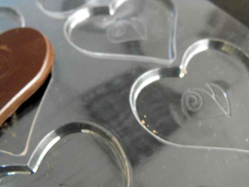 forme plastic pentru ciocolata inima.